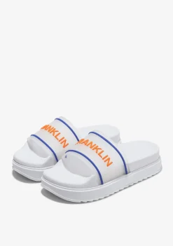 D.Franklin Dana Slide Summer Club White|Damen Sandalen