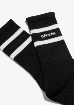 D.Franklin DF 2 Stripes Socks Black|Damen Socken|Socken
