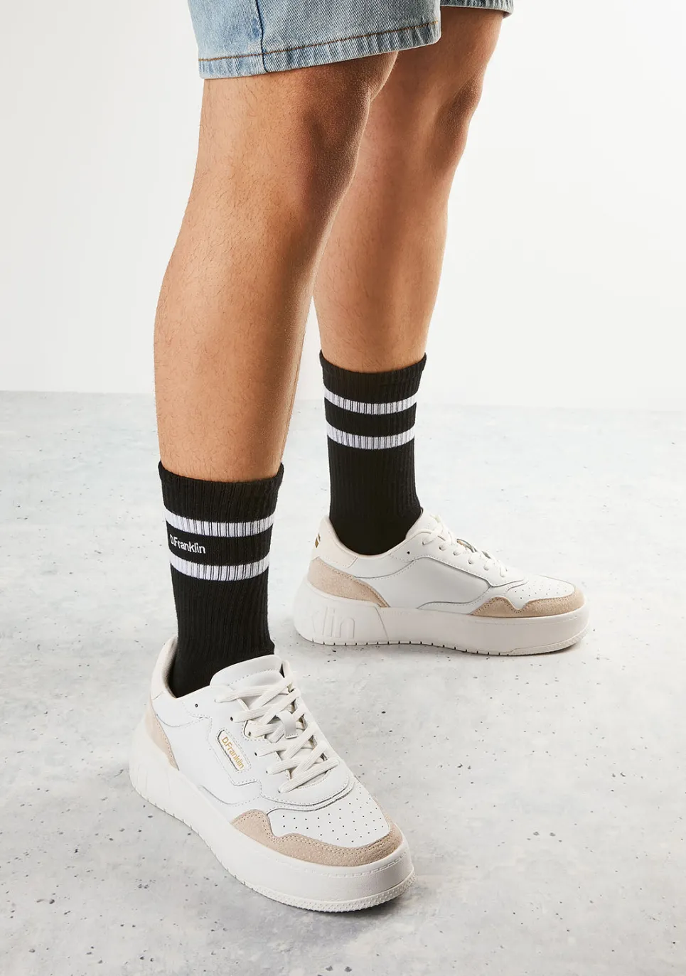 D.Franklin DF 2 Stripes Socks Black|Damen Socken|Socken