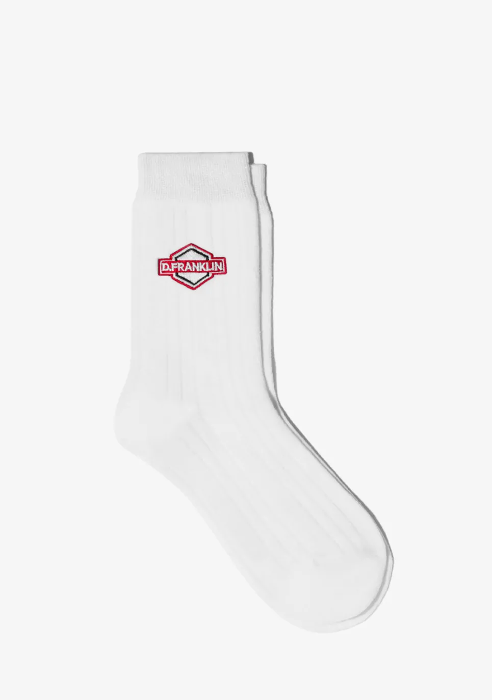 D.Franklin DF Patch Socks White|Damen Socken|Socken
