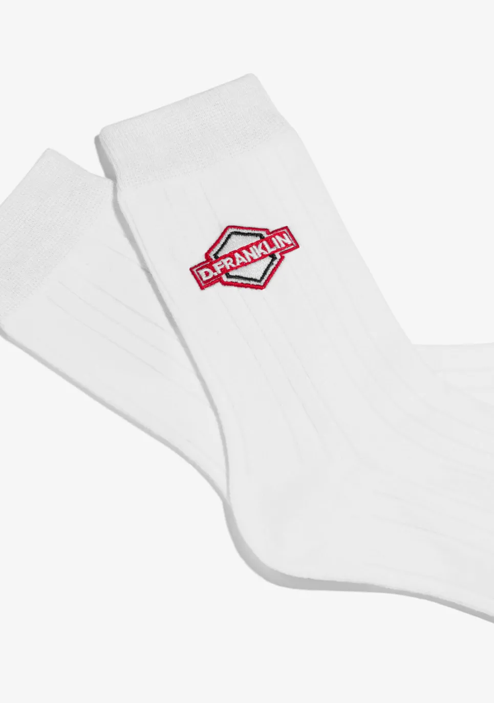 D.Franklin DF Patch Socks White|Damen Socken|Socken
