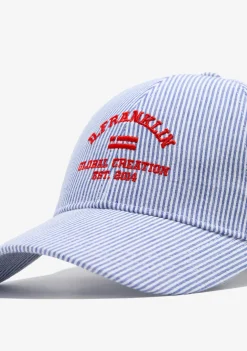 D.Franklin Team Stripes Cap Blue|Damen Kappen|Kappen