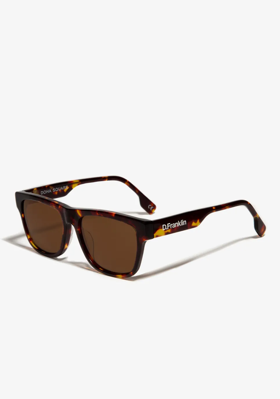 D.Franklin Doha Square Dark Carey / Brown|Damen Eckige Sonnenbrillen|Eckige Sonnenbrillen