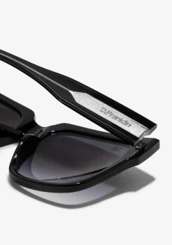 D.Franklin Dunar V2 Black / Black|Damen Eckige Sonnenbrillen
