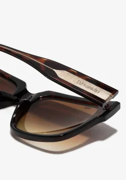 D.Franklin Dunar V2 Milky Demi / Brown|Damen Eckige Sonnenbrillen
