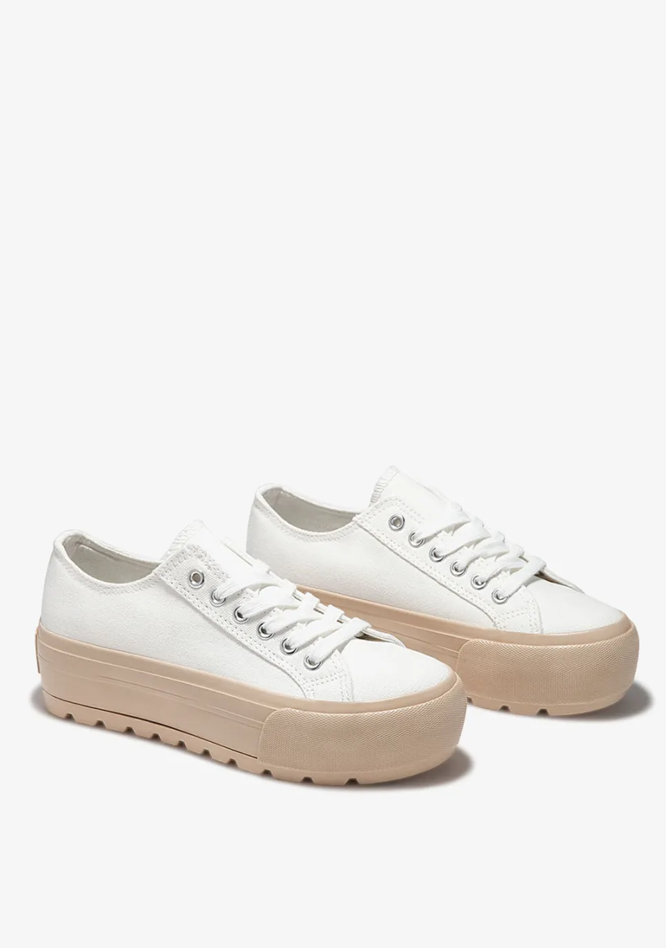 D.Franklin Eclipse Recycled White V.2|Damen Plattform-Sneakers|Sneakers