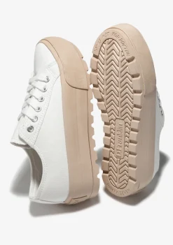 D.Franklin Eclipse Recycled White V.2|Damen Plattform-Sneakers|Sneakers