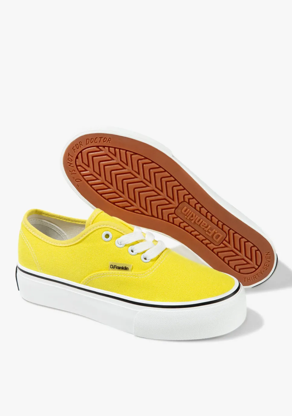 D.Franklin Eclipse Recycled Yellow|Damen Sneakers