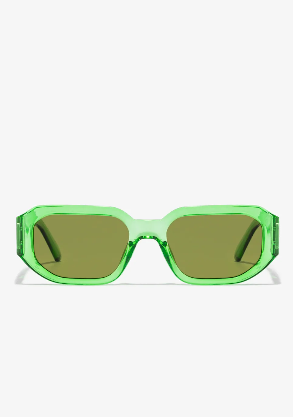 D.Franklin Emblem HEX Trans Green / Green|Damen Polarisierte Sonnenbrillen