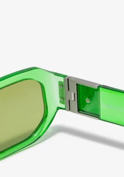 D.Franklin Emblem HEX Trans Green / Green|Damen Polarisierte Sonnenbrillen