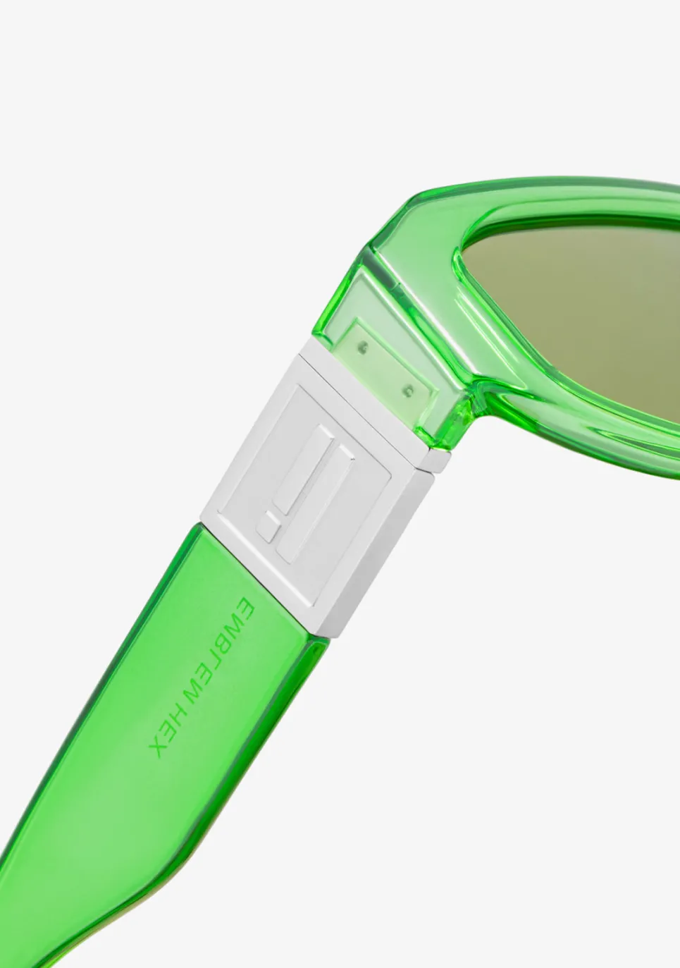 D.Franklin Emblem HEX Trans Green / Green|Damen Polarisierte Sonnenbrillen