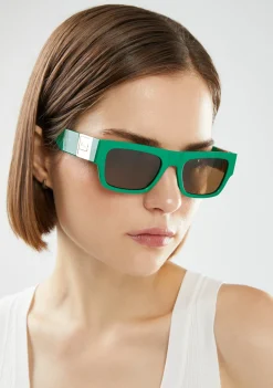 D.Franklin Emblem SQ Green / Tea|Damen Polarisierte Sonnenbrillen