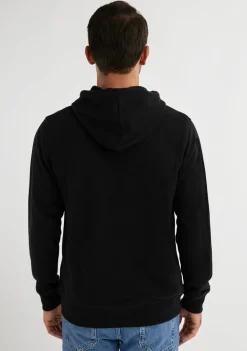 D.Franklin Embroidery Logo Zip Hoodie Black|Damen Sweatshirts|Sweatshirts