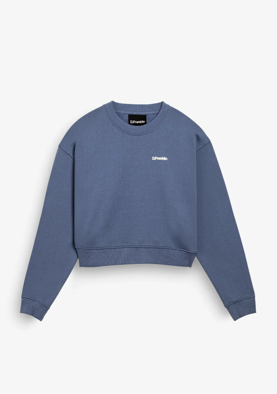 D.Franklin Eternity Crop Sweatshirt Blue|Damen Sweatshirts