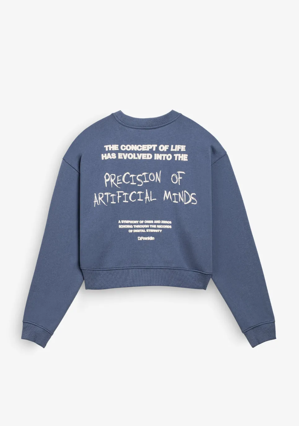 D.Franklin Eternity Crop Sweatshirt Blue|Damen Sweatshirts