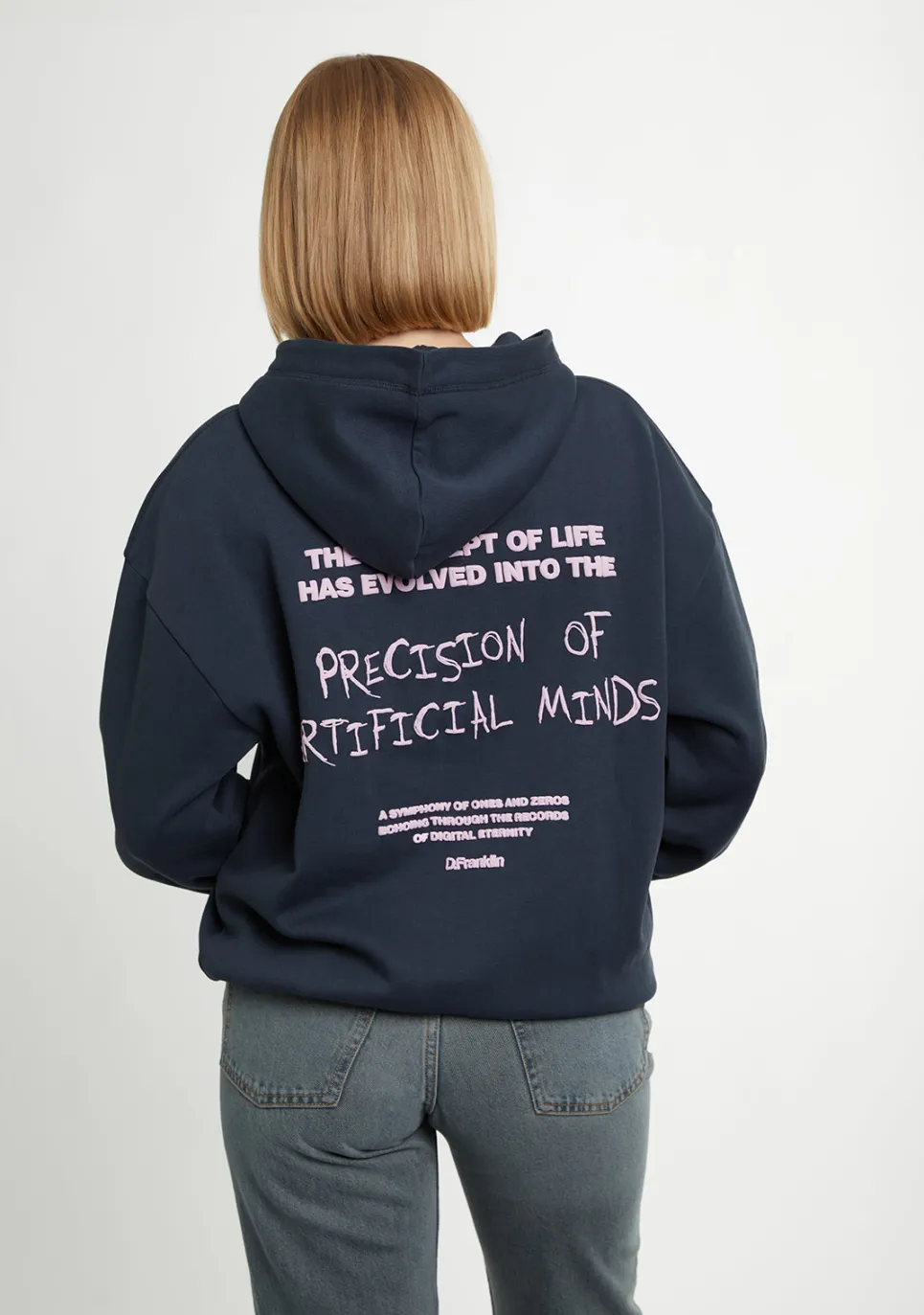 D.Franklin Eternity Oversize Hoodie Grey|Damen Sweatshirts|Sweatshirts