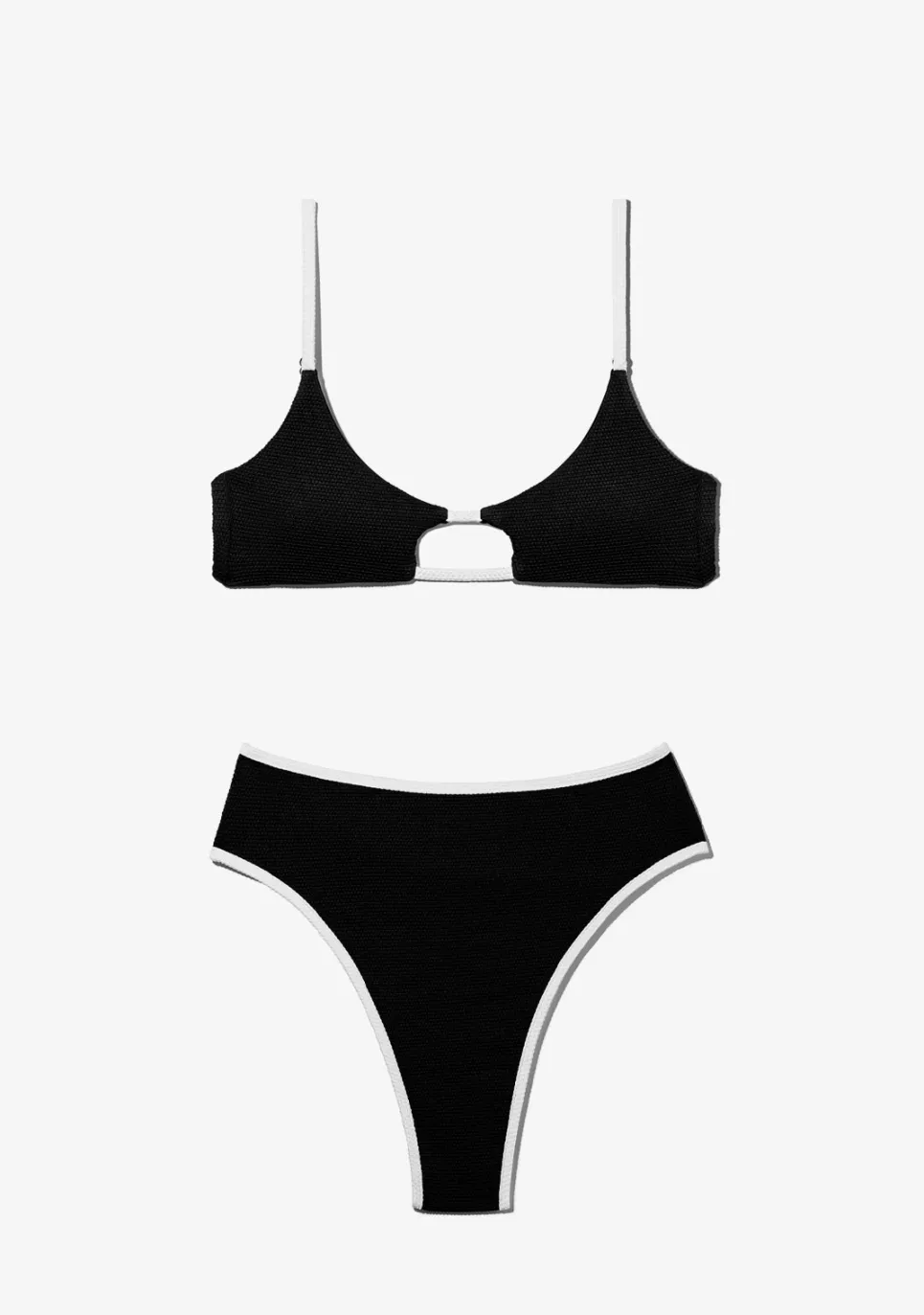 D.Franklin Feroe Top + Wake Bottom Bikini Black|Damen Bikinis Und Einteiler