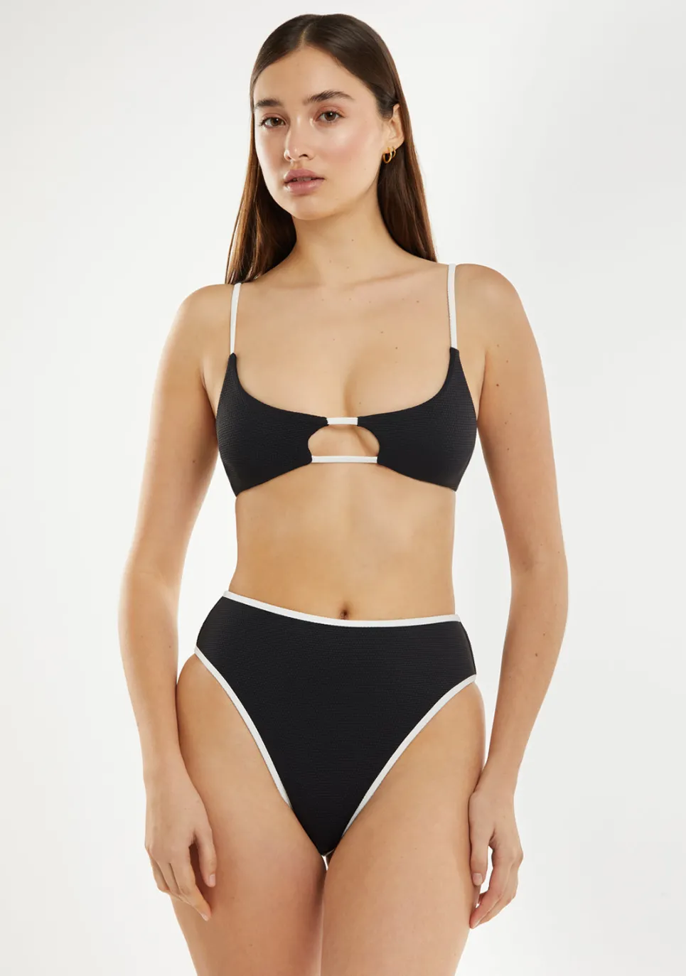 D.Franklin Feroe Top + Wake Bottom Bikini Black|Damen Bikinis Und Einteiler