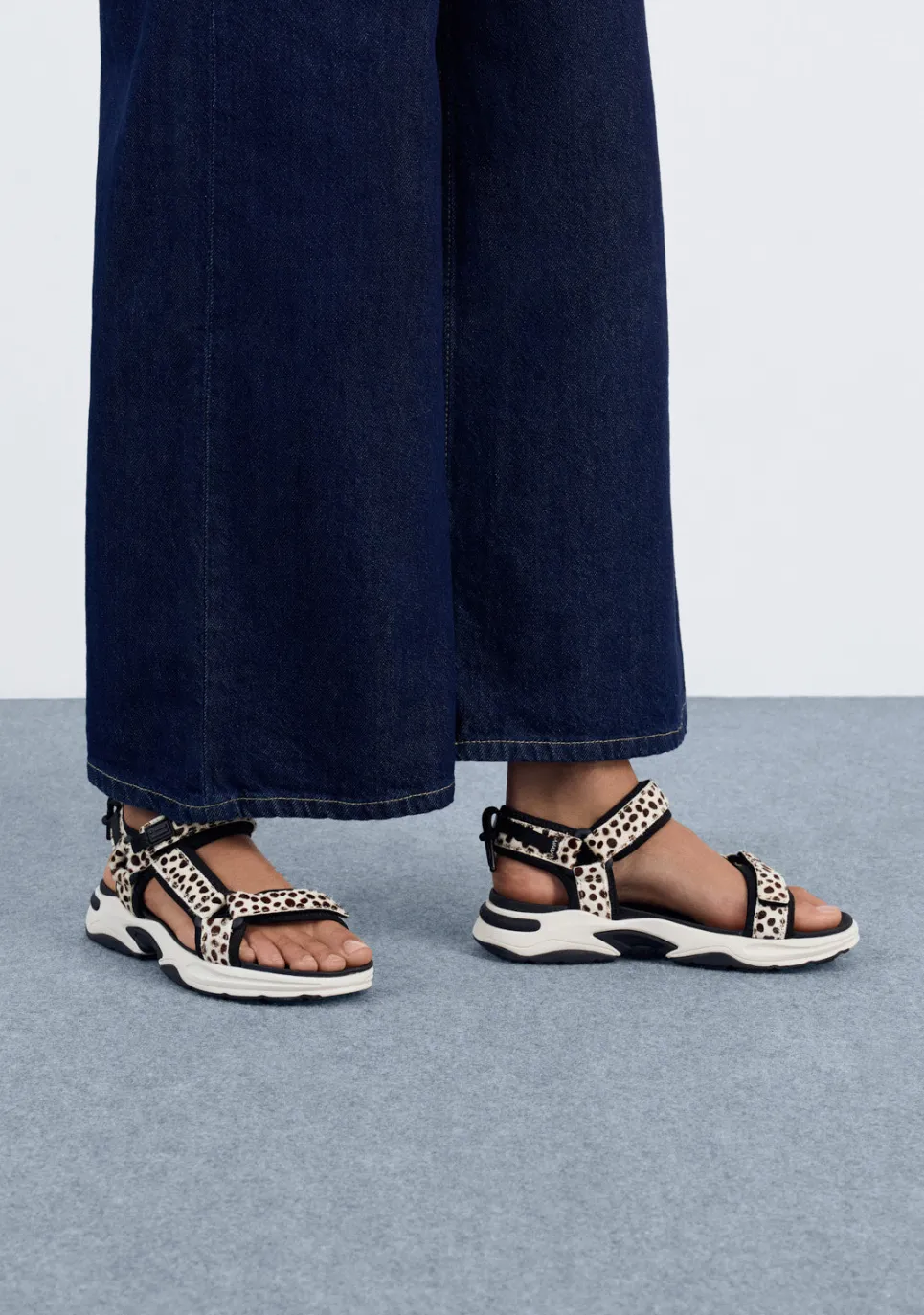 D.Franklin Flame Sandal Strips Dotty|Damen Sandalen