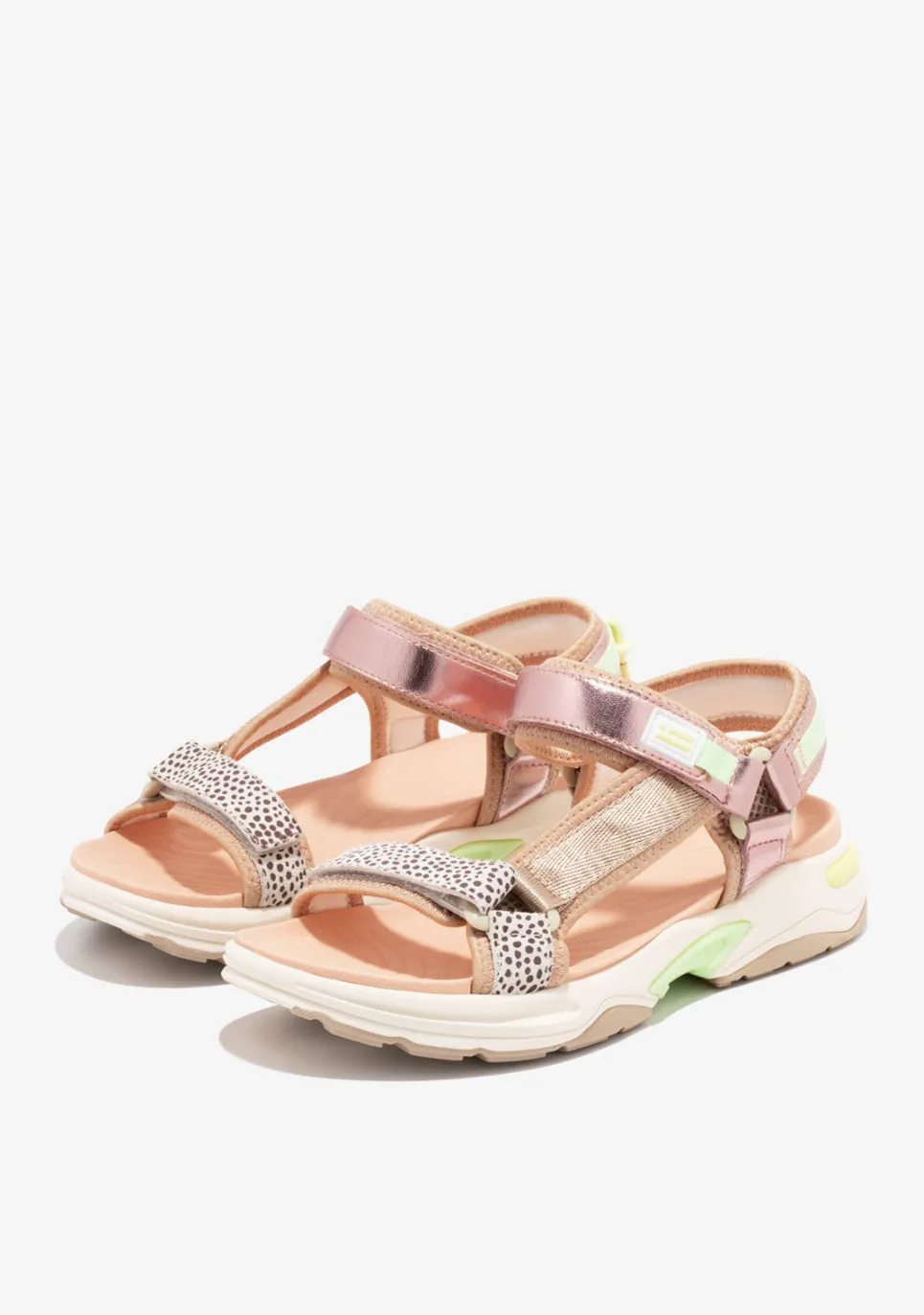 D.Franklin Flame Sandal Strips Multi|Damen Sandalen