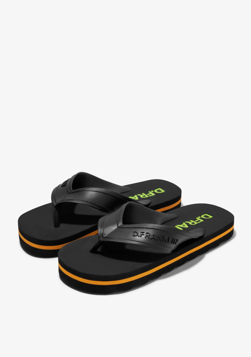 D.Franklin Flop Summer Club Black|Damen Sandalen