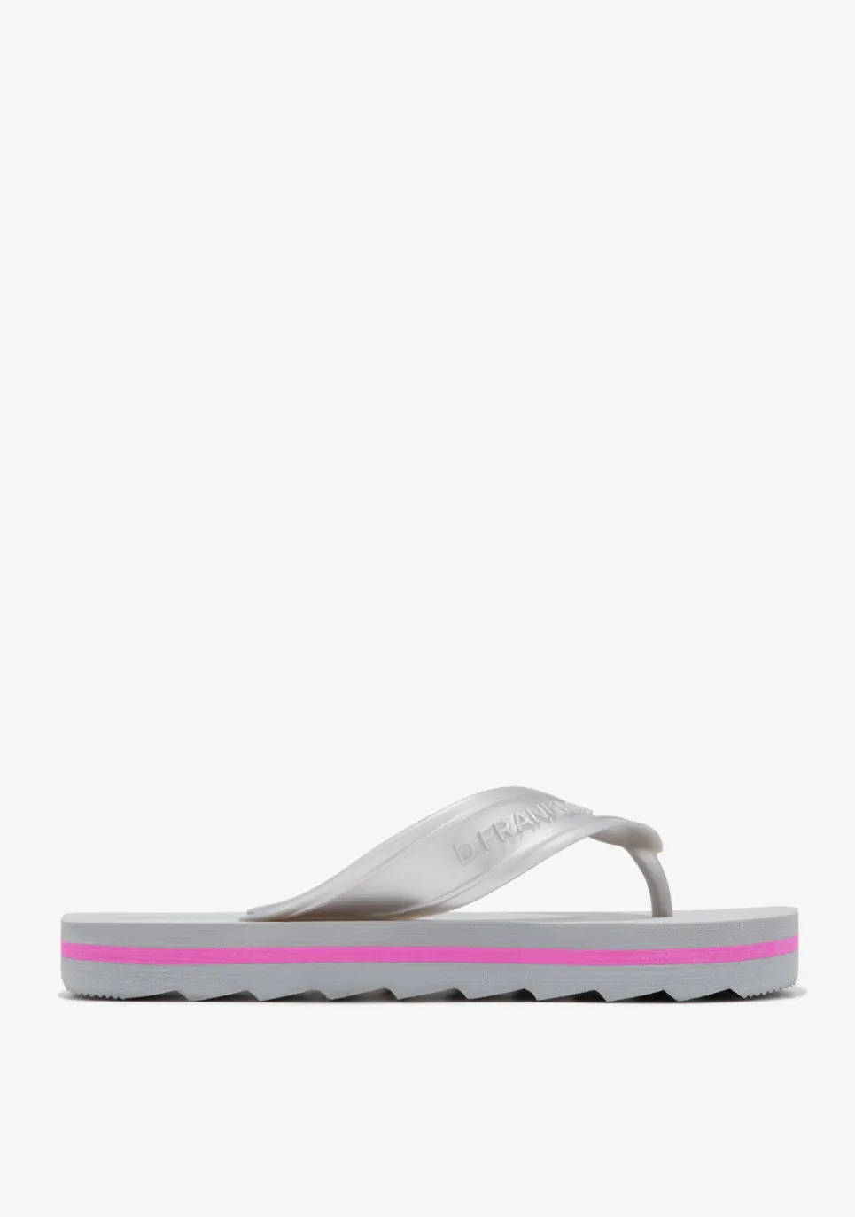 D.Franklin Flop Summer Club Silver|Damen Sandalen