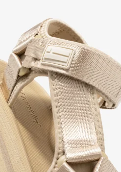 D.Franklin Forest High Strips Gold|Damen Sandalen
