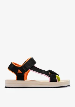 D.Franklin Forest Neo Black / Beige|Damen Sandalen
