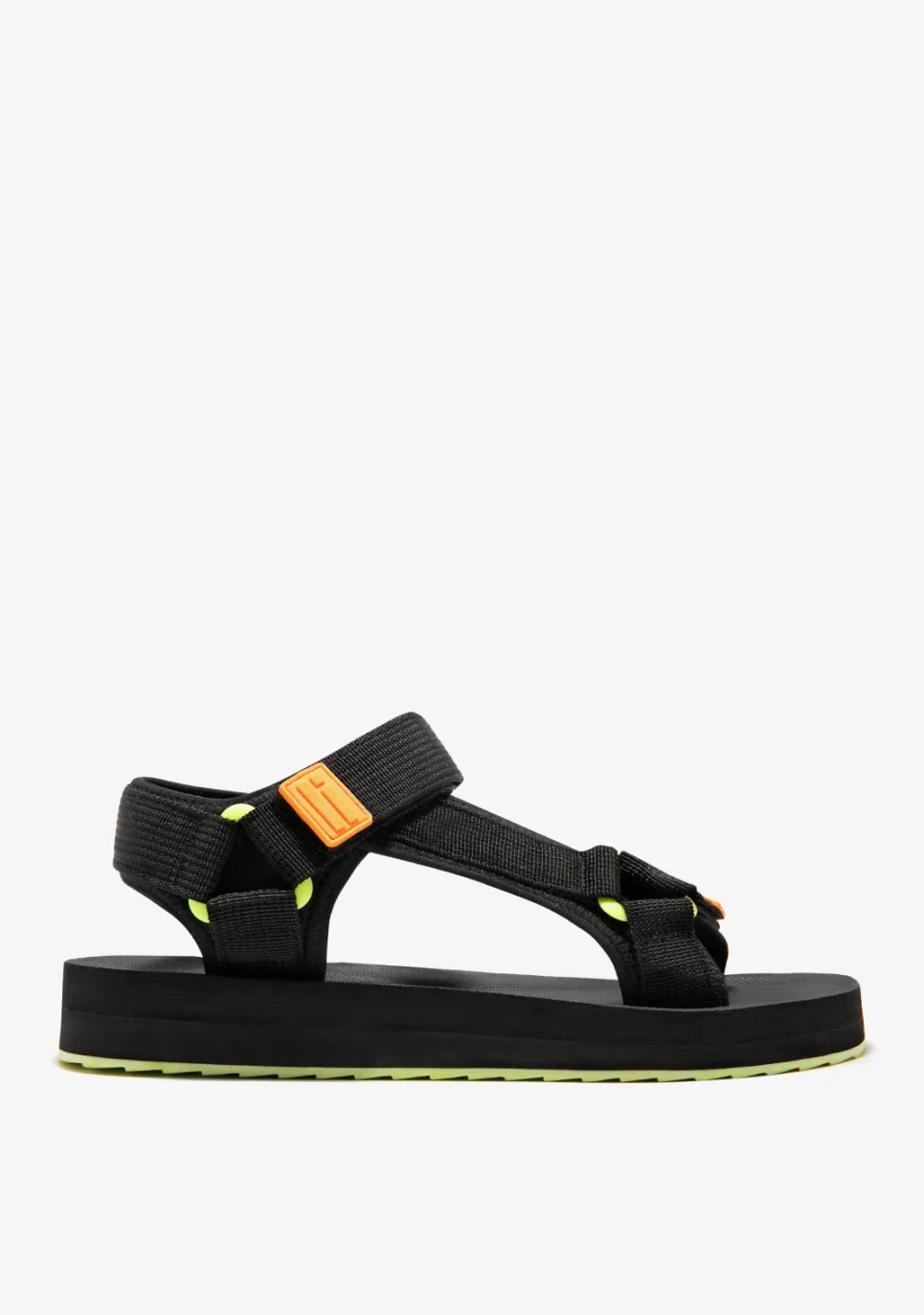 D.Franklin Forest Neo Black / Orange|Damen Sandalen