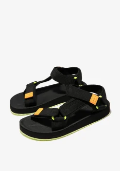 D.Franklin Forest Neo Black / Orange|Damen Sandalen
