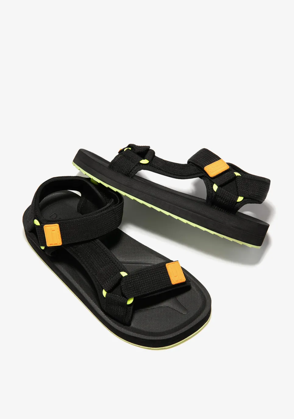 D.Franklin Forest Neo Black / Orange|Damen Sandalen