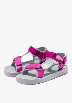D.Franklin Forest Neo Strips Fuchsia|Damen Sandalen