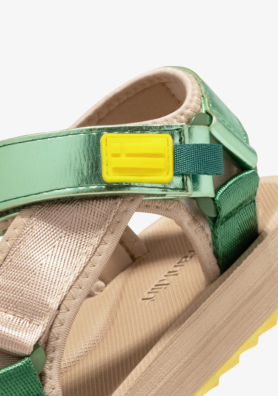 D.Franklin Forest Neo Strips Green|Damen Sandalen
