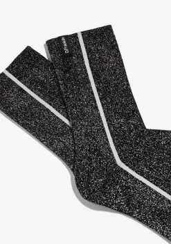 D.Franklin Glitter Socks Black|Damen Socken