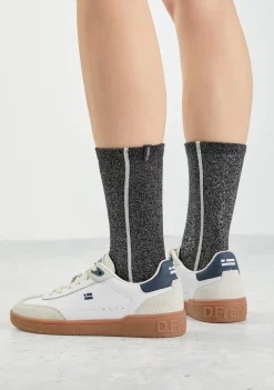 D.Franklin Glitter Socks Black|Damen Socken