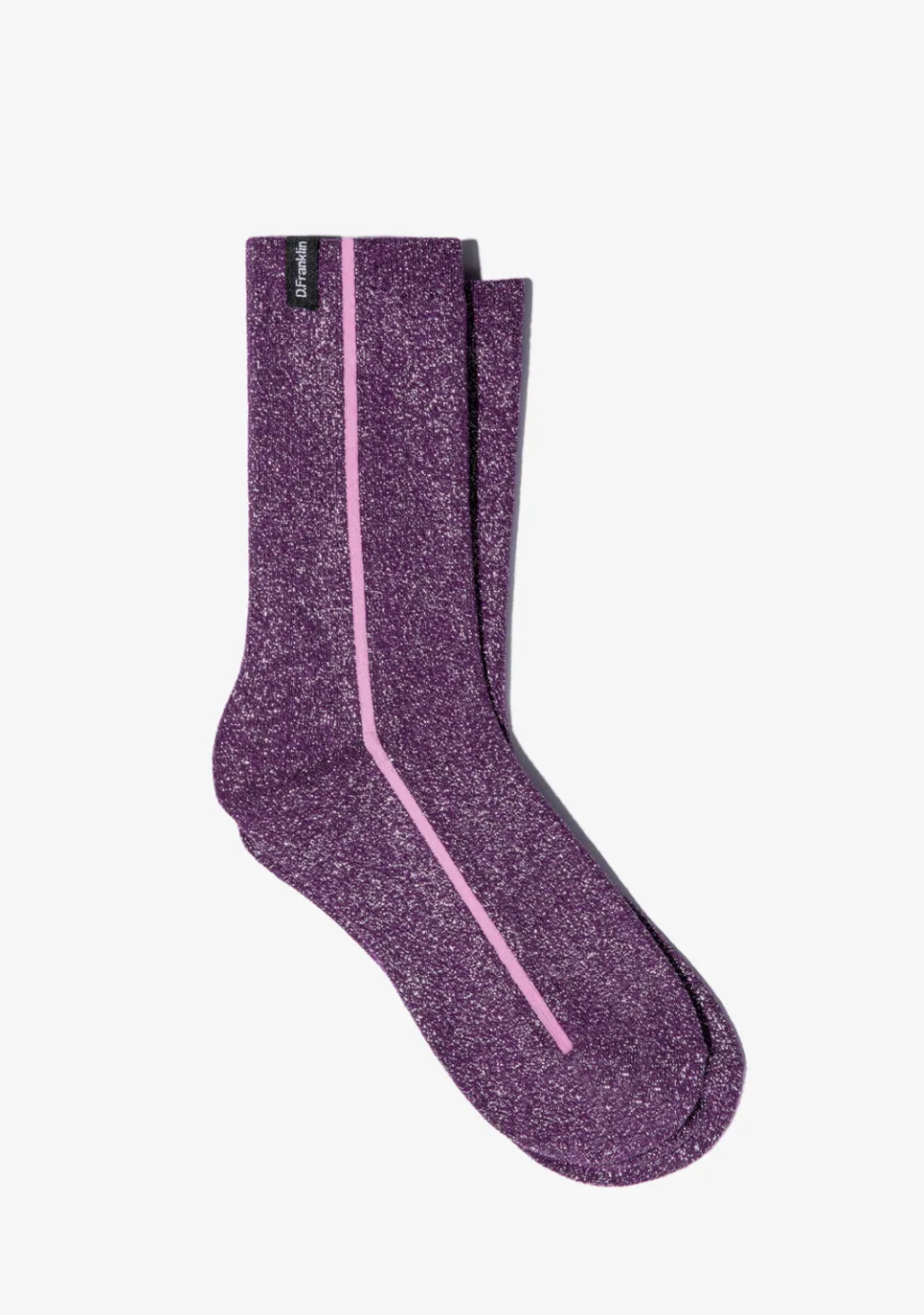 D.Franklin Glitter Socks Purple|Damen Socken