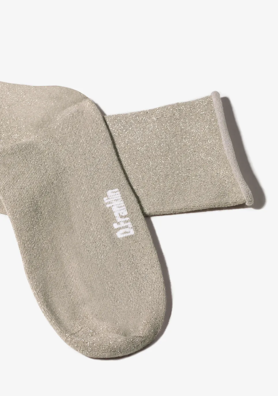 D.Franklin Glitter Socks Sand|Damen Socken