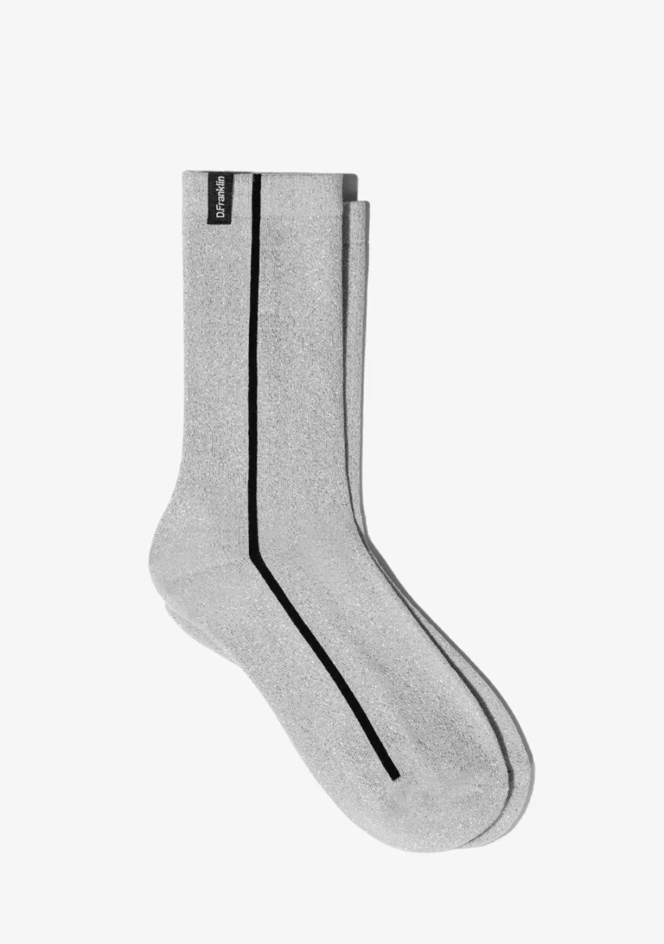 D.Franklin Glitter Socks Silver|Damen Socken