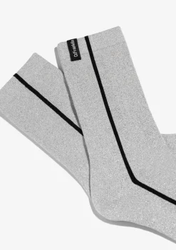 D.Franklin Glitter Socks Silver|Damen Socken