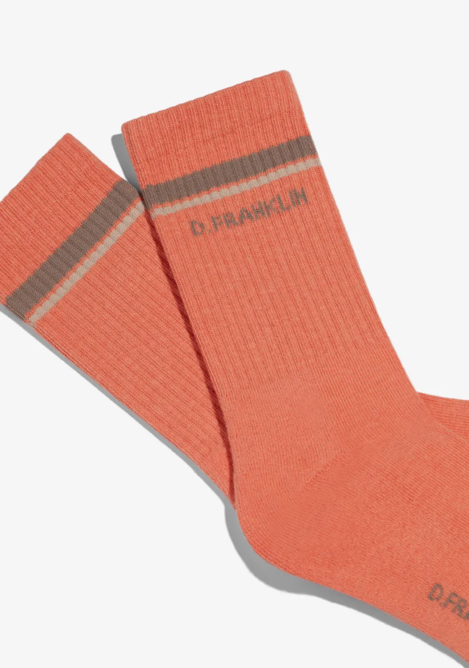 D.Franklin Gorpcore 2 Stripes Socks Orange|Damen Socken|Socken