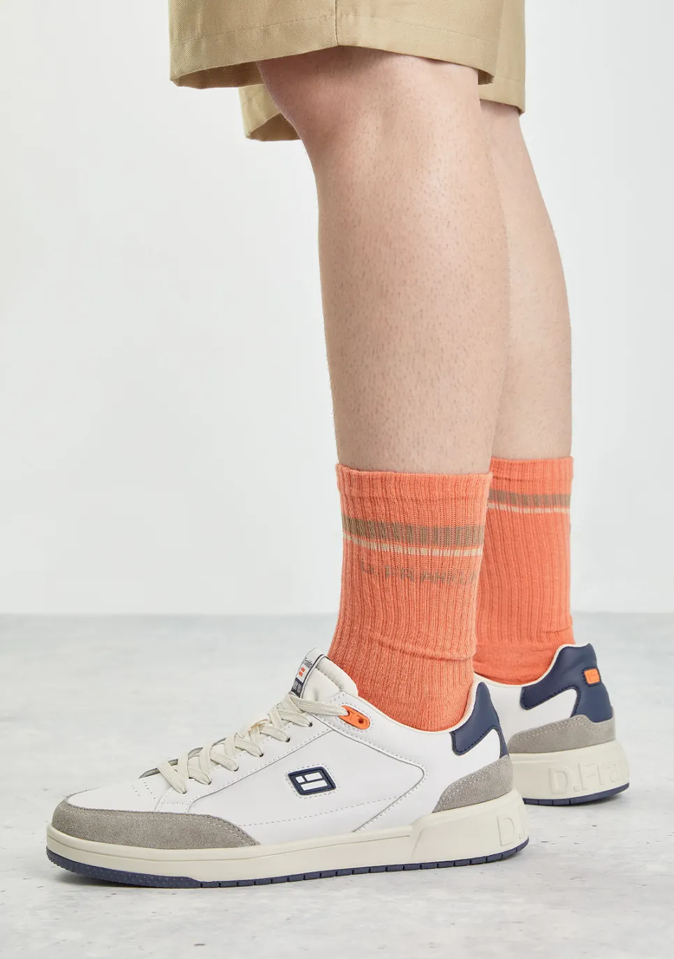 D.Franklin Gorpcore 2 Stripes Socks Orange|Damen Socken|Socken