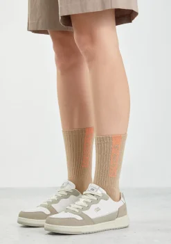 D.Franklin Gorpcore Band Socks Taupe|Damen Socken|Socken