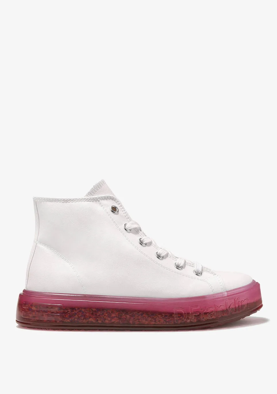 D.Franklin Gumme Superstar White / Pink|Damen Sneakers