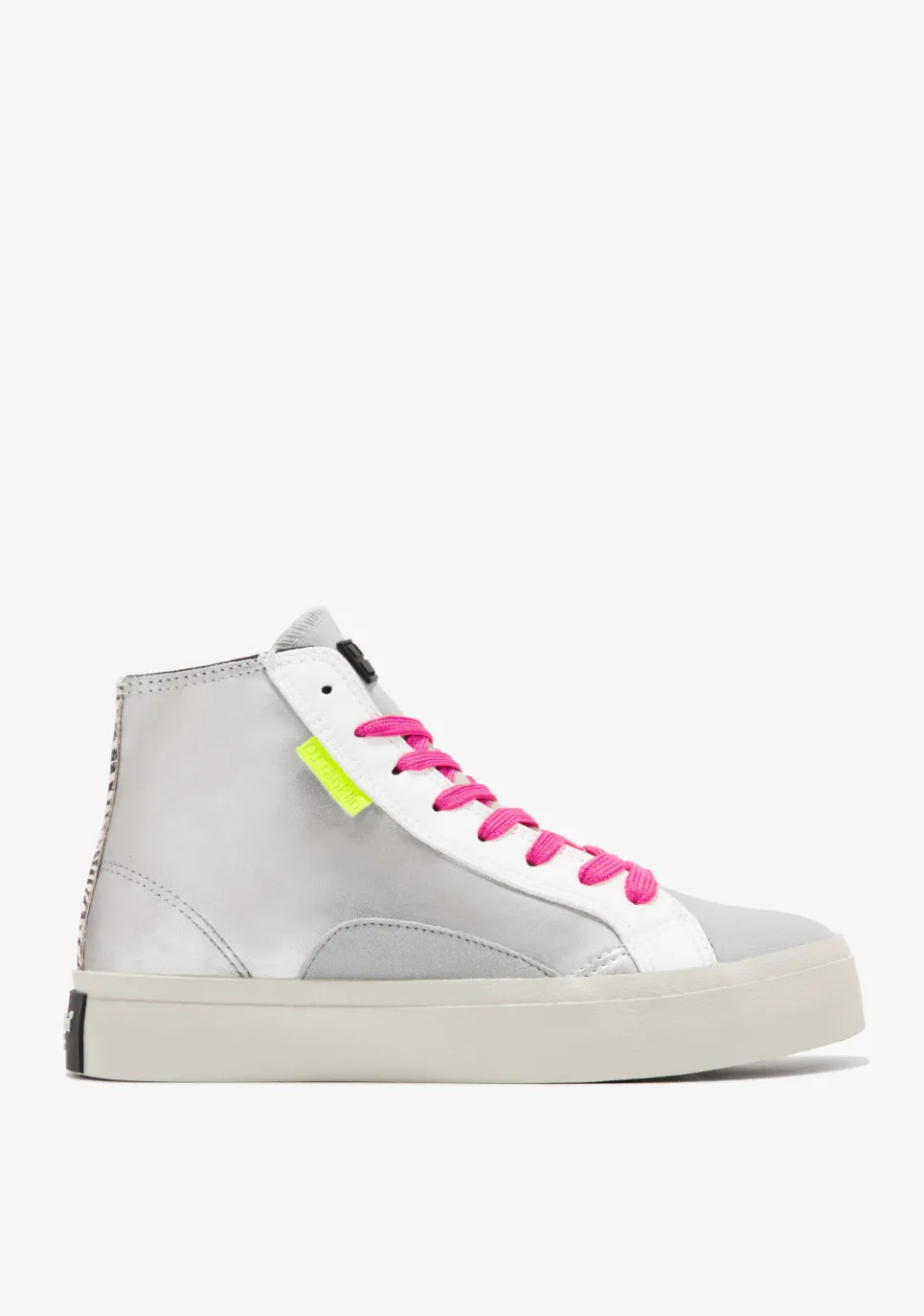 D.Franklin Half Moon High Silver|Damen Sneakers