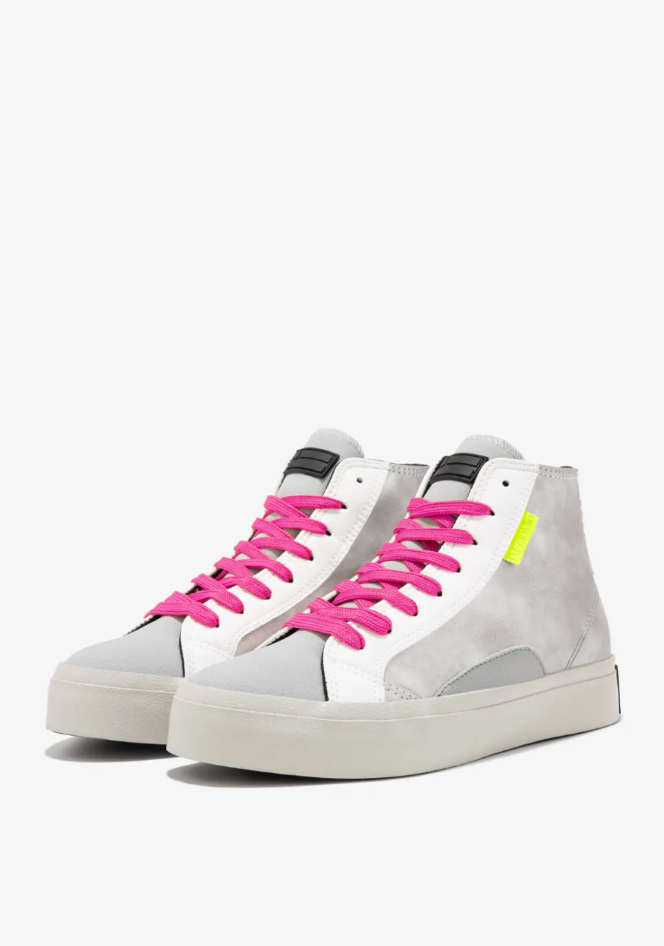 D.Franklin Half Moon High Silver|Damen Sneakers