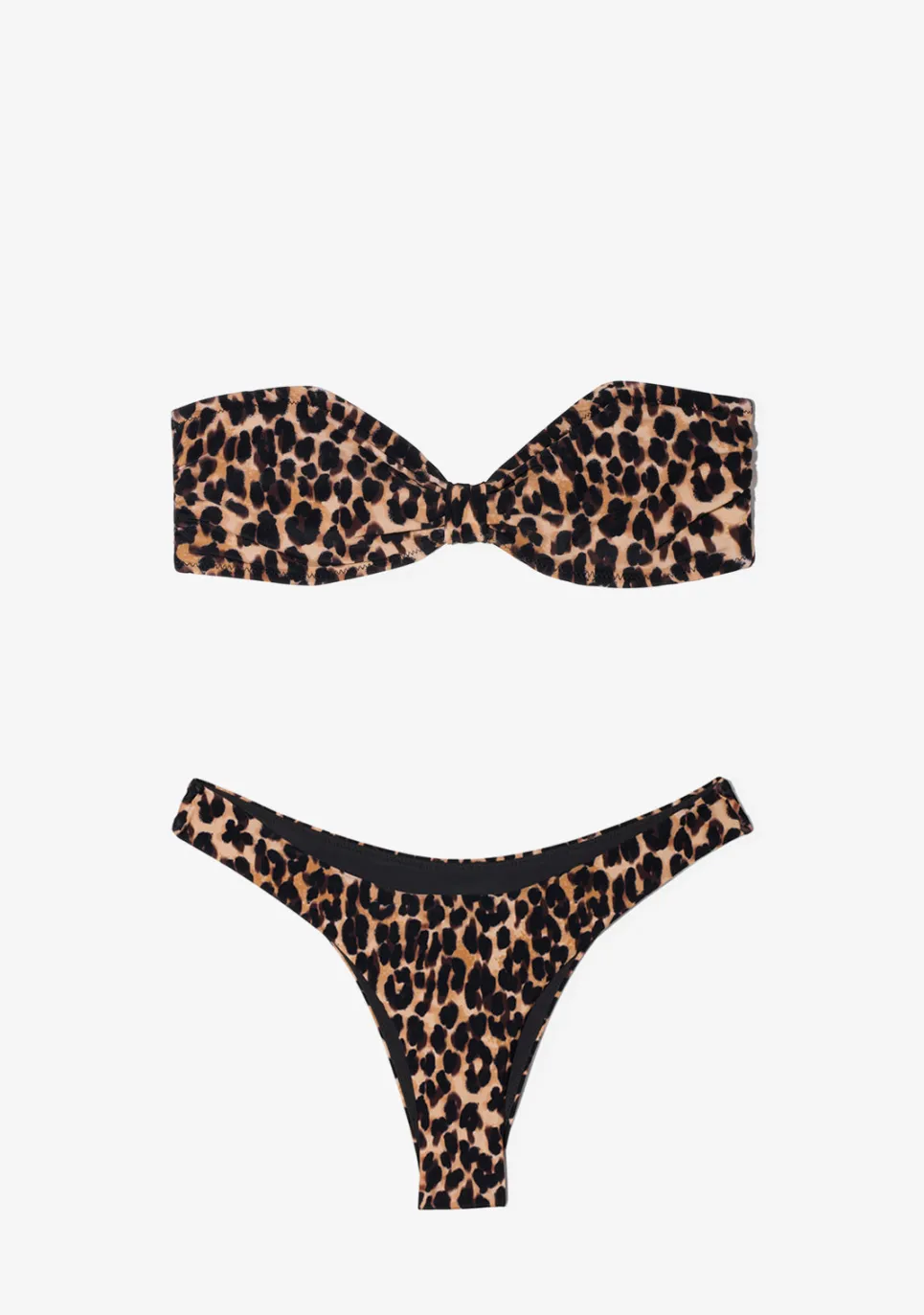D.Franklin Halia Top + Ava Bottom Leopard Bikini|Damen Bikinis Und Einteiler