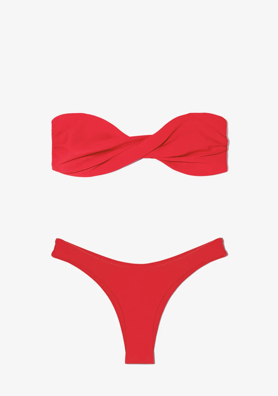 D.Franklin Harper Top + Ava Bottom Chili Red Bikini|Damen Bikinis Und Einteiler