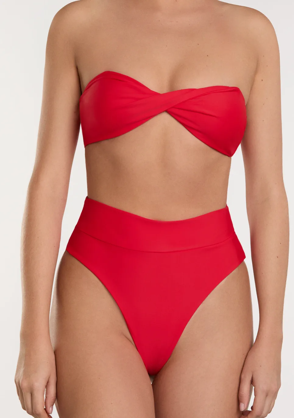 D.Franklin Harper Top + Kalea Bottom Chili Red Bikini|Damen Bikinis Und Einteiler