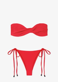 D.Franklin Harper Top + Lilo Bottom Chili Red Bikini|Damen Bikinis Und Einteiler