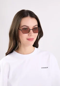 D.Franklin Hex Legacy Black / Red|Damen Eckige Sonnenbrillen|Eckige Sonnenbrillen